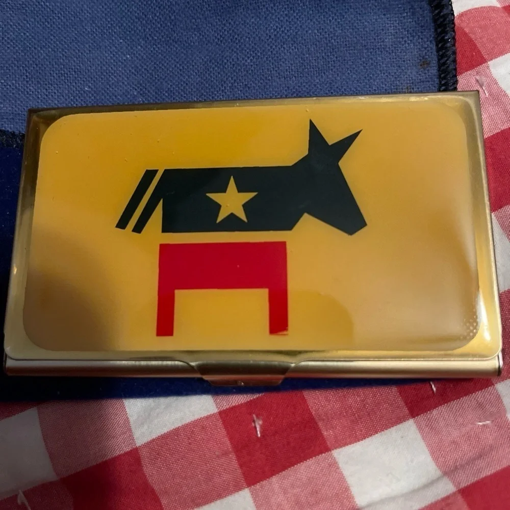 Democrat Business Card Holder